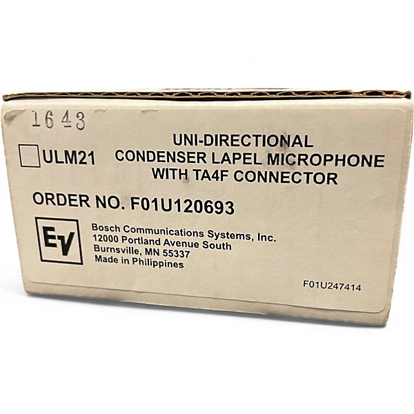 Electro Voice Used Electro Voice ulm21 UNIDIRECTIONAL Lavalier Wireless System