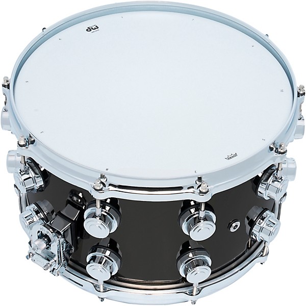 DW Collector's Series Black Nickel Over Brass Snare Drum With Die Cast Hoops 14 x 8 in. Black Nickel Over Brass