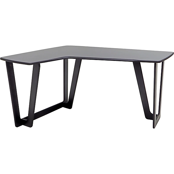 AIRE Artist Workstation Desktop Angled to Left no racks Hautelink Desktop Black Legs Left