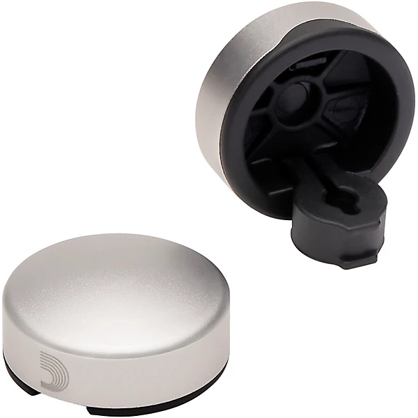 D'Addario XPND Footswitch Topper, Silver 2 Pack