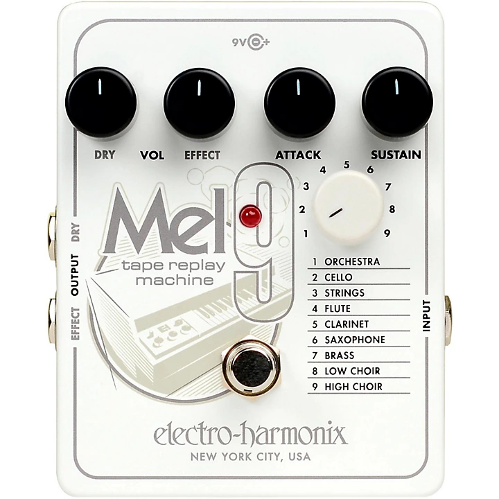 Electro Harmonix MEL9 Tape Replay Machine Guitar Effects Pedal Level 1 J37051004000000.gc