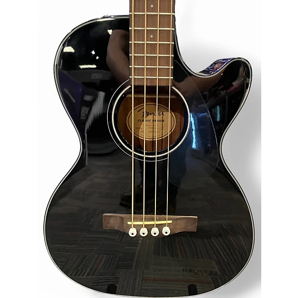 Fender Used Fender CB 60SCE Black Acoustic Bass Guitar