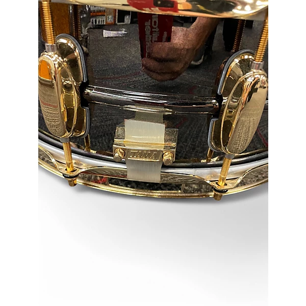 TAMA Used TAMA 55X14 Simon Phillips Gladiator Black Chrome Drum.gc