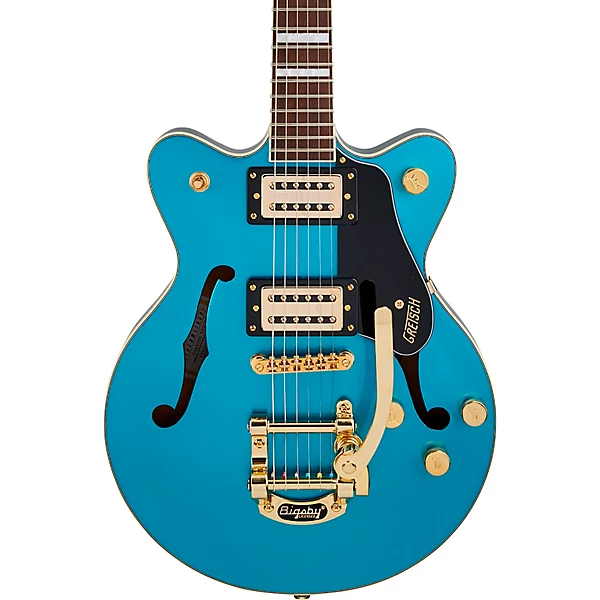 Gretsch Guitars G2655TG Streamliner Center Block Jr. Double Cut with Bigsby LTD Electric Guitar Riviera Blue