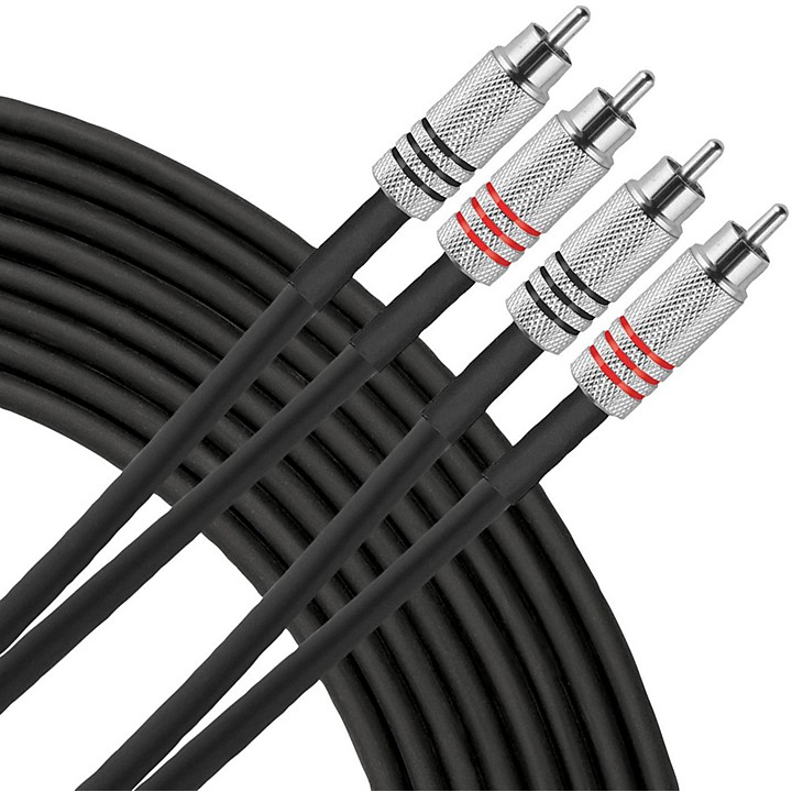Advantage Interconnect Dual Cable RCA Male to RCA Male 10 ft Black