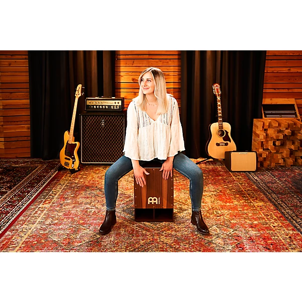 MEINL Subwoofer Jumbo Bass Cajon Walnut Frontplate