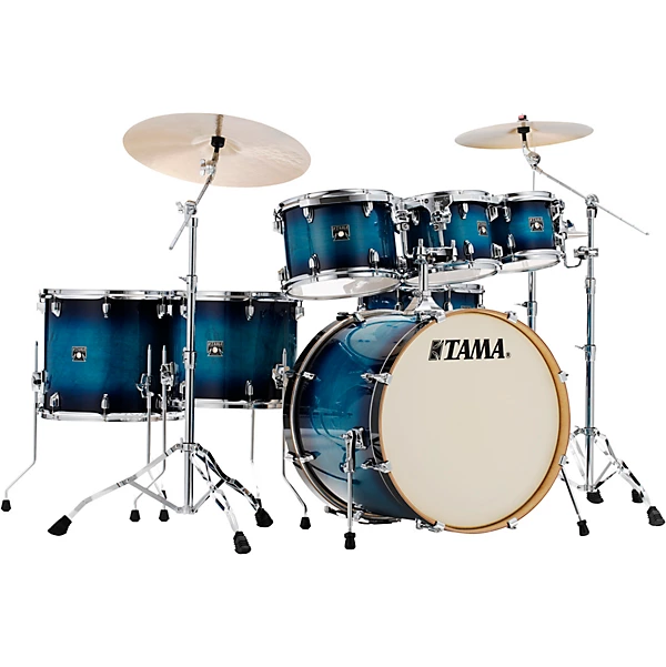 TAMA Superstar Classic CL72SBAB 7 Piece Shell Pack Level 1 Blue Lacquer Burst J42117004002000.gc