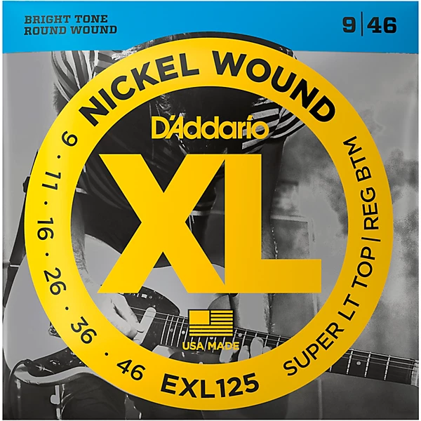 EXL125 Super Light Top Regular Bottom Electric Guitar Strings