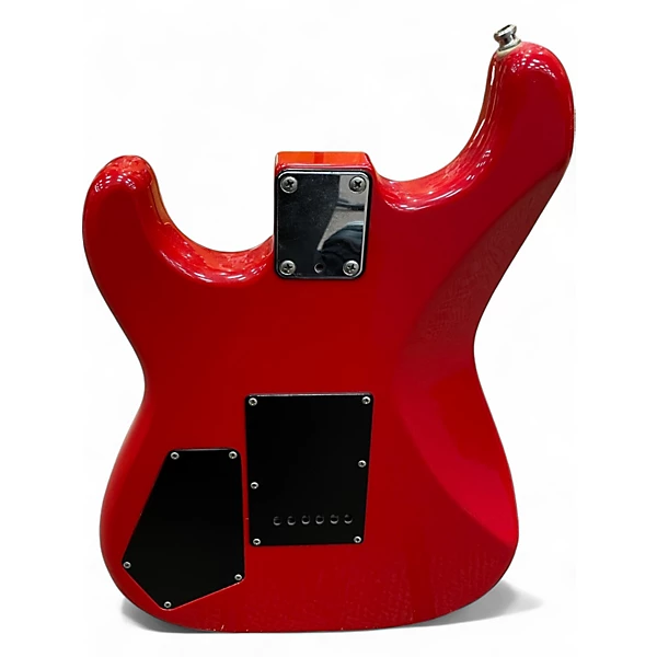 Vintage 1980s Squier Contemporary Stratocaster HSS Red Solid Body Electric Guitar