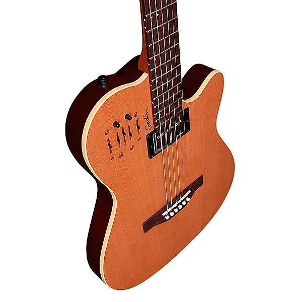 Godin A6 Ultra Semi Acoustic Electric Guitar Natural Cedar