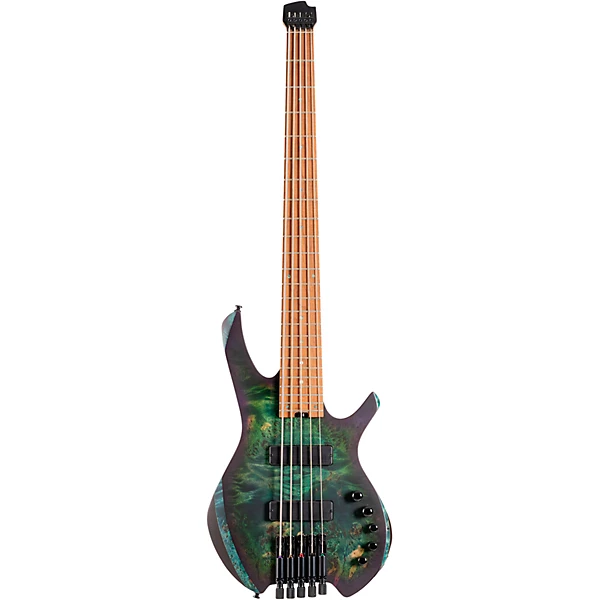 Space 5 Headless 5 String Electric Bass Star Dust Green