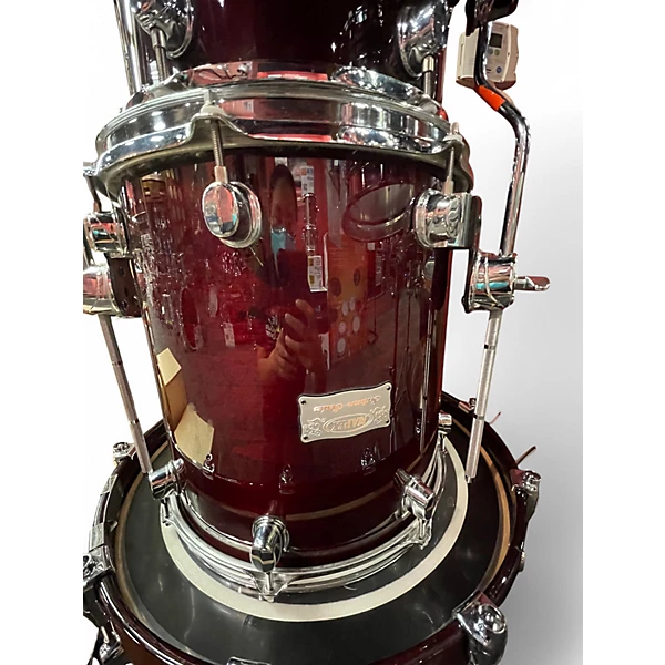 Mapex Used Mapex 4 Piece Saturn IV Studioease Dark Cherry Drum Kit.gc