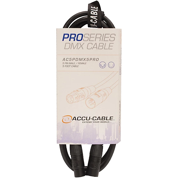 AC5PDMX5PRO 5 Pin 5 ft Pro DMX Lighting Cable
