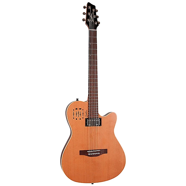 Godin A6 Ultra Semi Acoustic Electric Guitar Natural Cedar