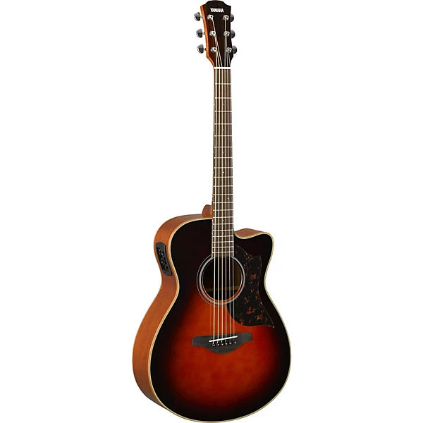 Yamaha A Series AC1M Cutaway Concert Acoustic Electric Guitar Tobacco Sunburst