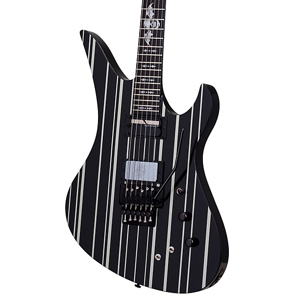 Schecter Guitar Research Synyster Gates Custom S Electric Guitar Level 1 Black Pinstripes K37175004001000.gc