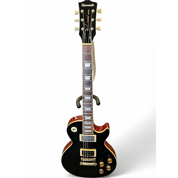 Edwards Used 2006 Edwards E LP 92 Black Solid Body Electric Guitar.gc