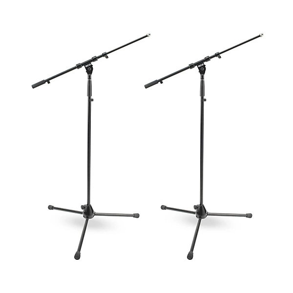 Tripod Mic Stand with Telescoping Boom 2 Pack