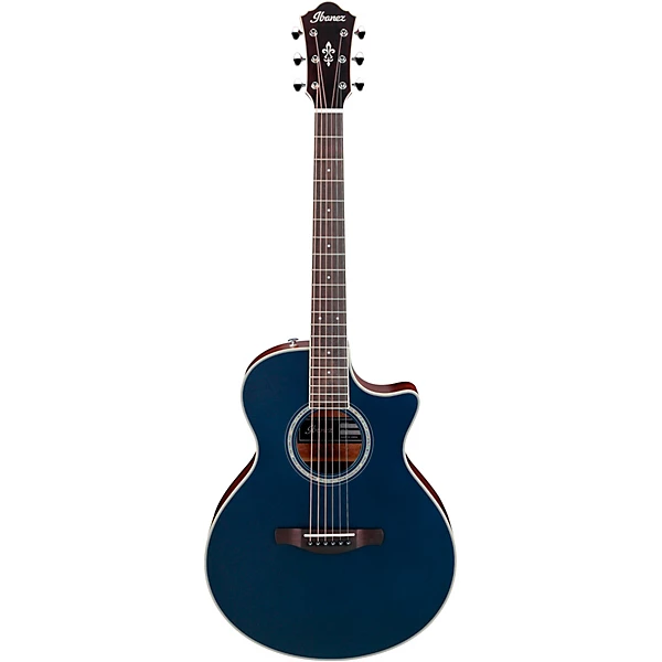 AE200JR Mini Auditorium Acoustic Electric Guitar Dark Tide Blue Flat