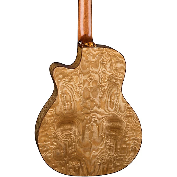 Exotica Quilted Ash Acoustic Electric Bass Guitar Gloss Natural