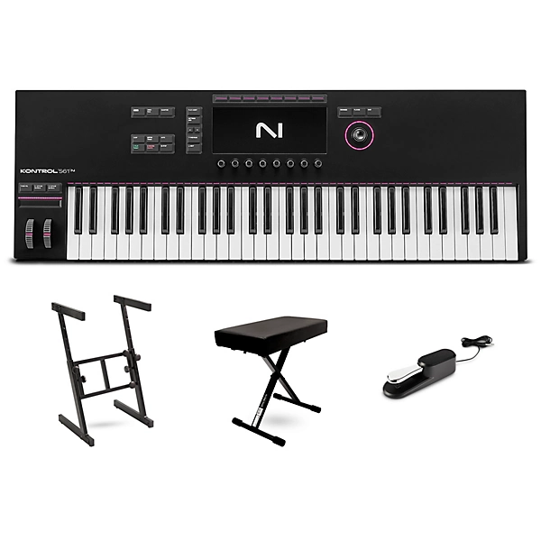 Kontrol S61 MK3 61 Key MIDI Keyboard Controller Essentials Bundle