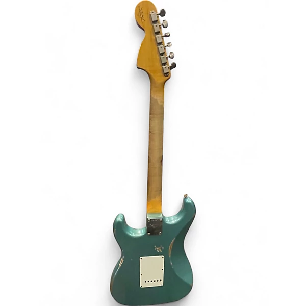 Fender Used Fender custom show 67 stratocaster relic aged firemist silver Solid Body Electric Guitar.gc