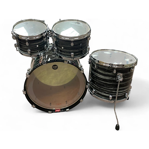 Used TAMA 4 Piece Starclassic Limited Edition Bubinga Birch Oyster Black Drum Kit