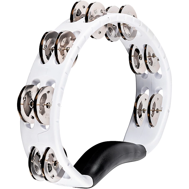MEINL Headliner Series Molded ABS Tambourine, Dual Row White