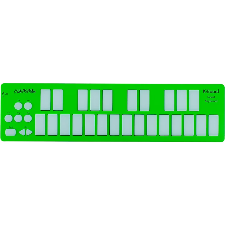 K Board C Mini MPE MIDI Keyboard Controller Lime