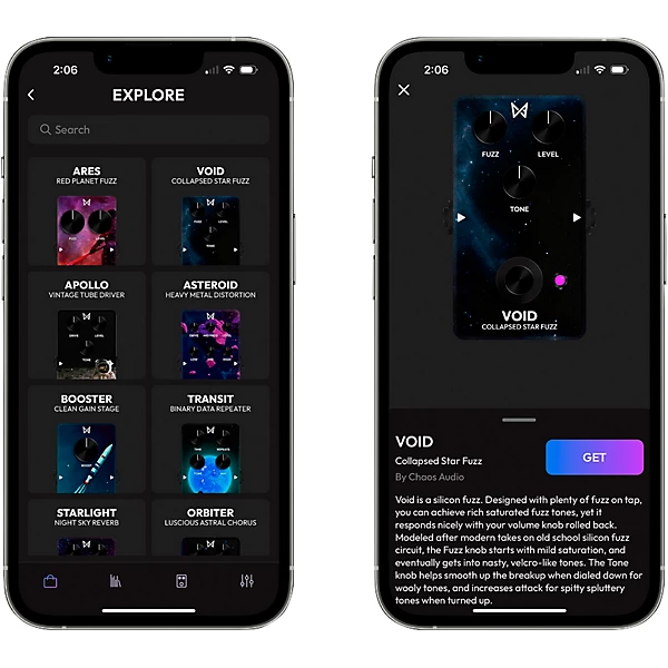 Chaos Audio Stratus Multi Effects Pedal Black