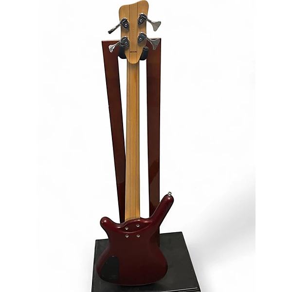 Ibanez Used Warwick Corvette 4 String Trans Red Electric Bass Guitar.gc