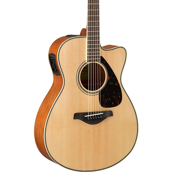 FSX820C Small Body Acoustic Electric Guitar Natural