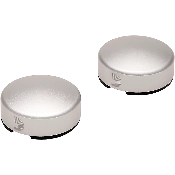 D'Addario XPND Footswitch Topper, Silver 2 Pack