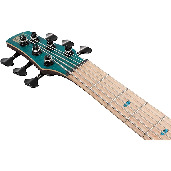 Premium SR1426B 6 String Electric Bass Guitar Caribbean Green Low Gloss