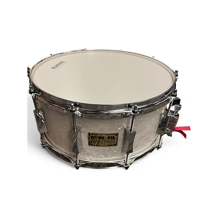 Pork Pie USA Used Pork Pie USA 65X14 10 PLY MAPLE POPLAR SNARE WHITE MARINE PEARL Drum.gc