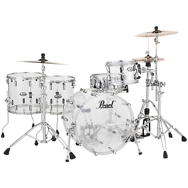 Pearl Crystal Beat 4 Piece Rock Shell Pack Ultra Clear