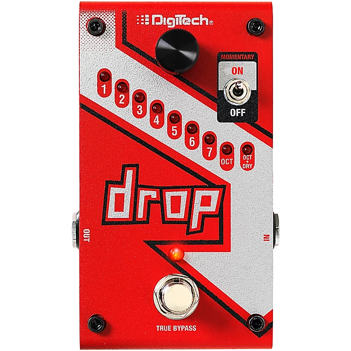 DigiTech The Drop Polyphonic Drop Tune Pitch Shifter Guitar Effects Pedal Level 1 J11997004000000.gc