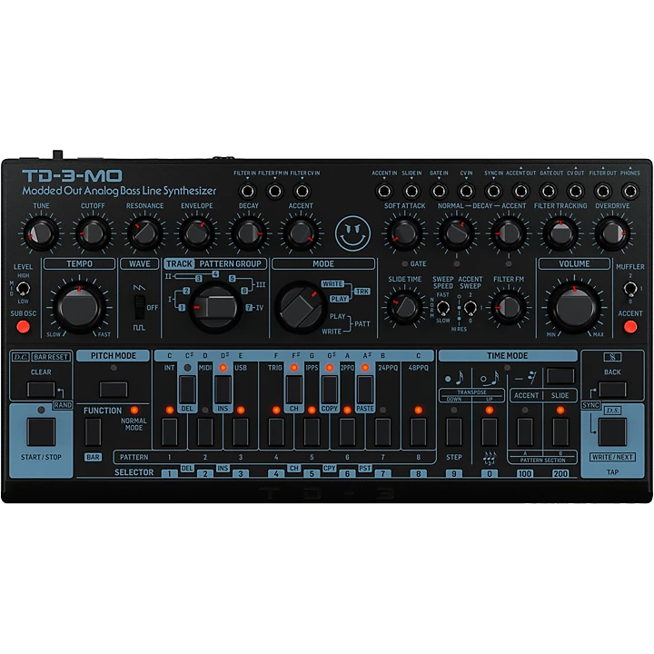 TD 3 MO BK Analog Bass Line Synthesizer Black