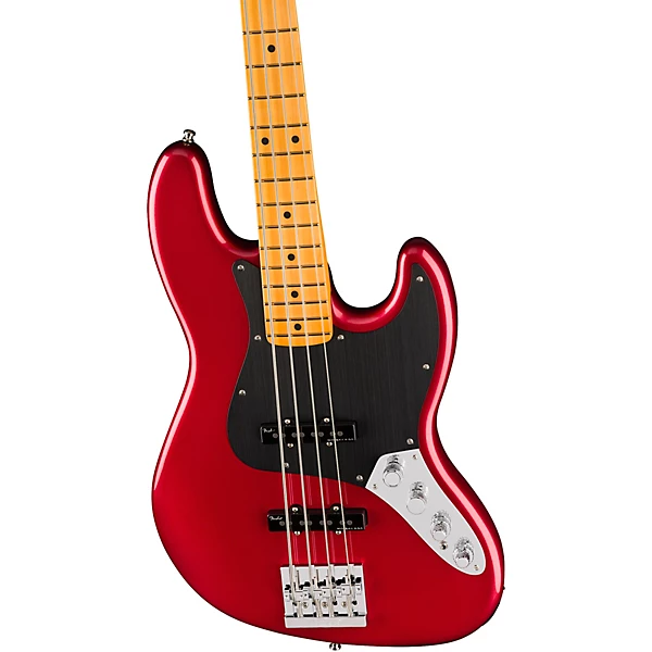 American Ultra II Jazz Bass Maple Fingerboard Sinister Red