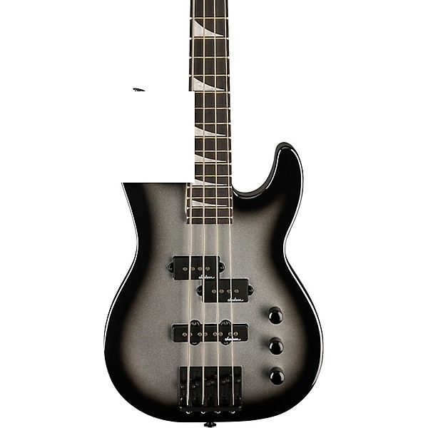Jackson JS Series Concert Bass Minion JS1X Short Scale Guitar Silver Burst