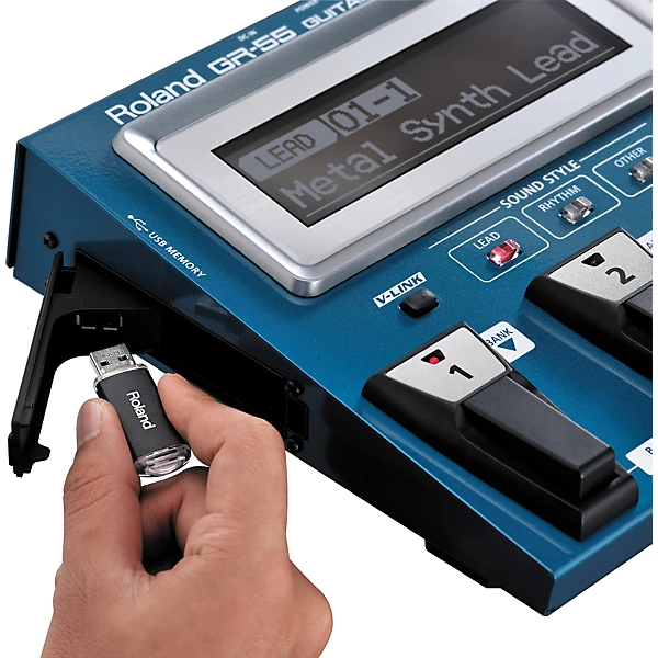 Roland GR 55 Guitar Synthesizer Level 2 Black With GK 3 Divided Pickup