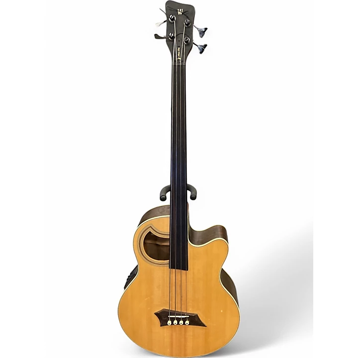 Used RockBass by Warwick ALIEN DELUXE FRETLESS Antique Natural Acoustic Bass Guitar