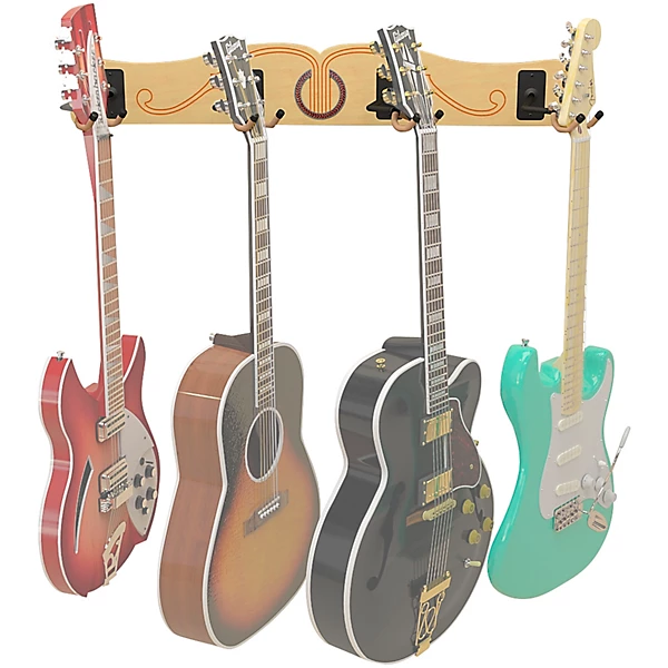 Pro File Wall Mounted 4 Guitar Hanger