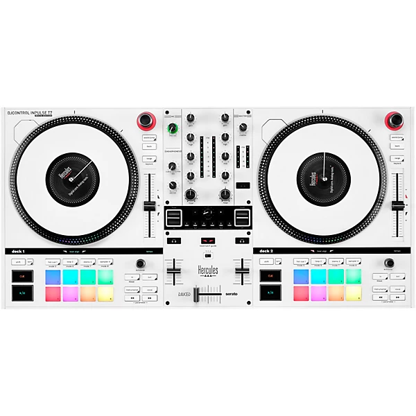 DJControl Inpulse T7 2 Channel Motorized DJ Controller in Limited Edition White White