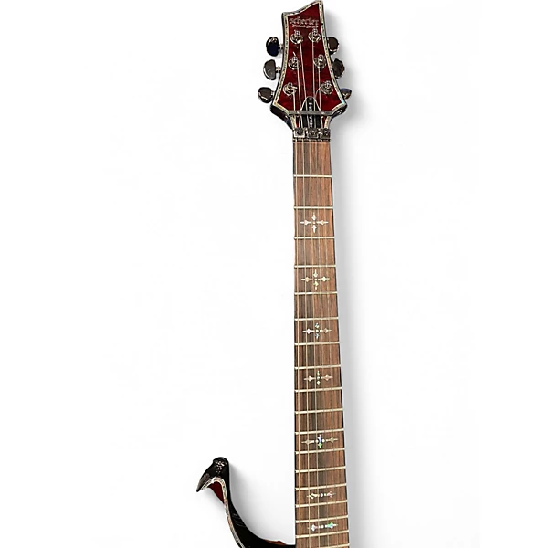 Schecter Guitar Research Used Schecter Guitar Research Hellraiser 006 Left Handed Crimson Burst Electric Guitar.gc