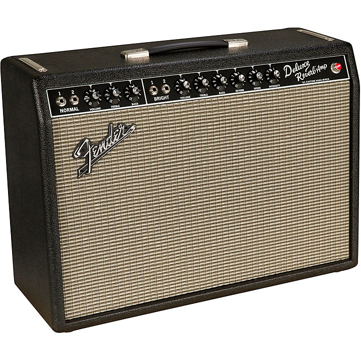 Fender '64 Custom Deluxe Reverb 20W 1x12 Tube Guitar Combo Amp Black