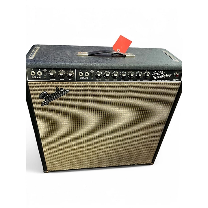 Vintage 1967 Fender Super Reverb 4x10 Tube Guitar Combo Amp