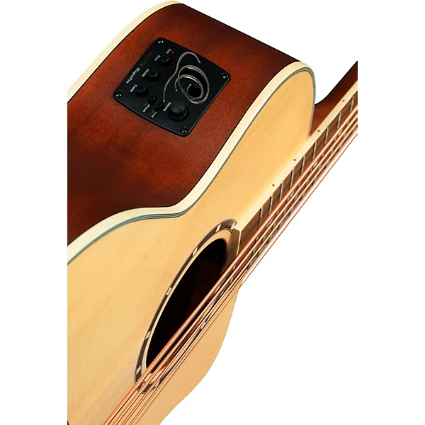 Ortega D7CE 5 5 String Acoustic Electric Bass Guitar Natural