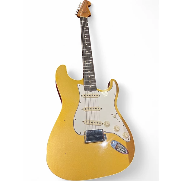 Fender Used Fender GC DOUBLE BOUND STRAT JRN GOLD SPARKLE Solid Body Electric Guitar.gc