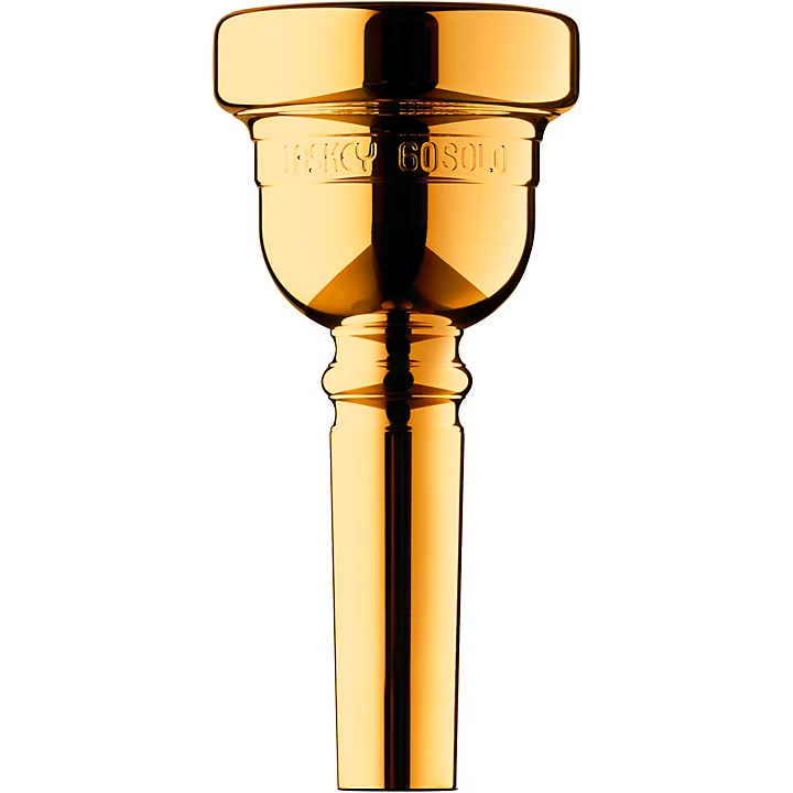 Alessi Solo Signature Series Large Shank Trombone Mouthpiece in Gold 60